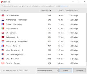 speedtestexpressvpn