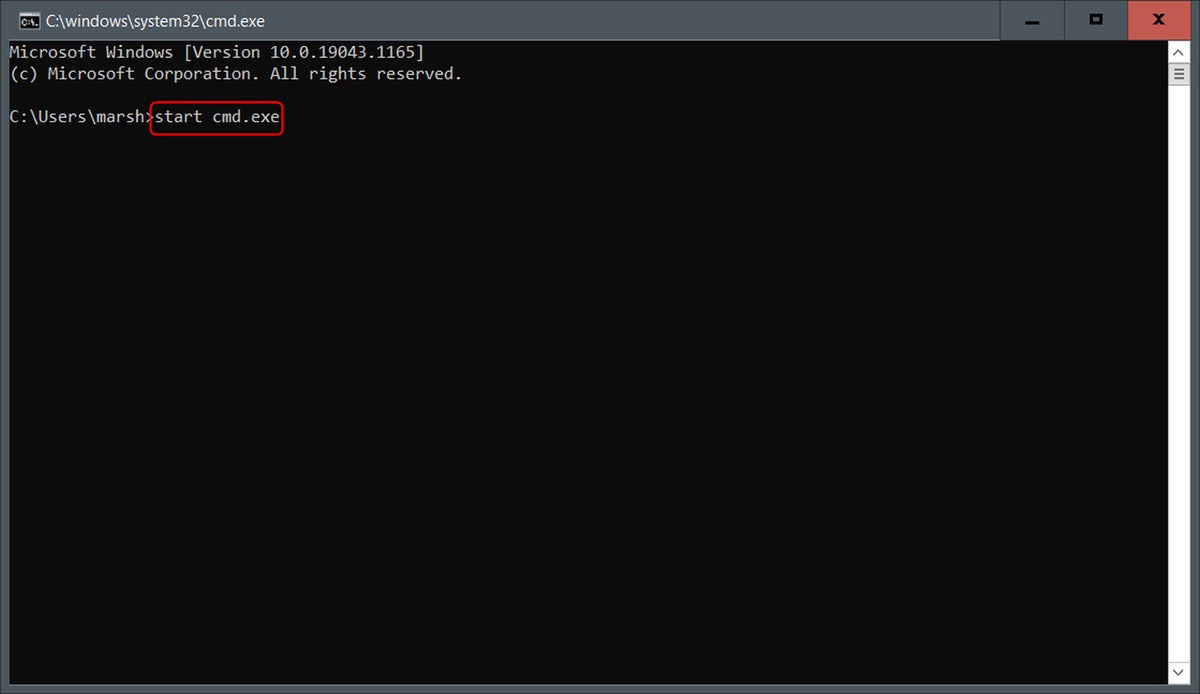 Type The Command To Open Command Prompt