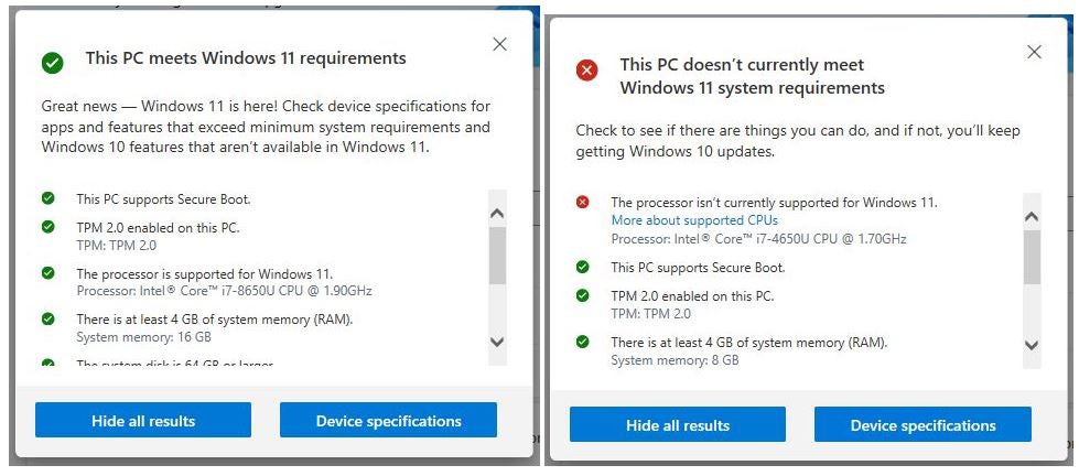 win11 upgrade check 03 pchealthcheck details