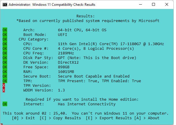 win11 upgrade check 07 win11compatcheck yes