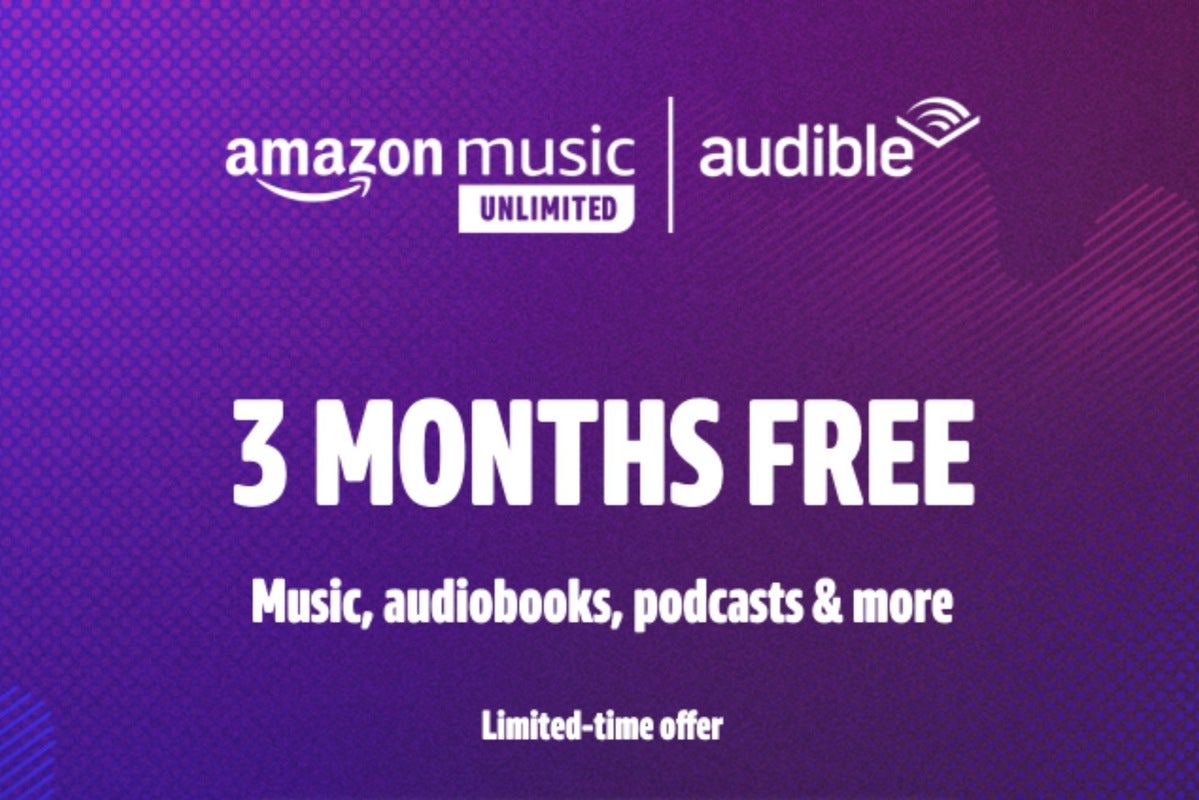 amazon music and audible three months free