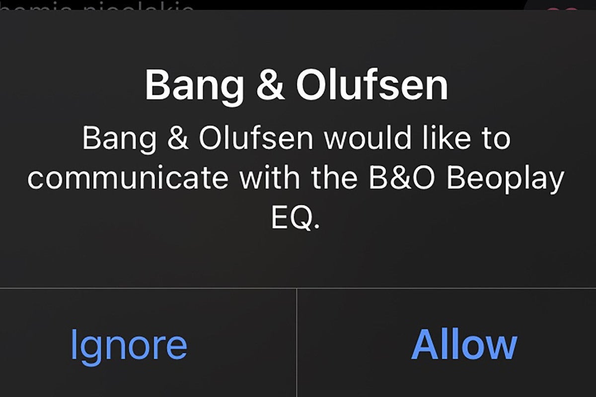 Once in a blue moon, I had to re-authorize the Beoplay EQ to the iOS app for the touch controls to w