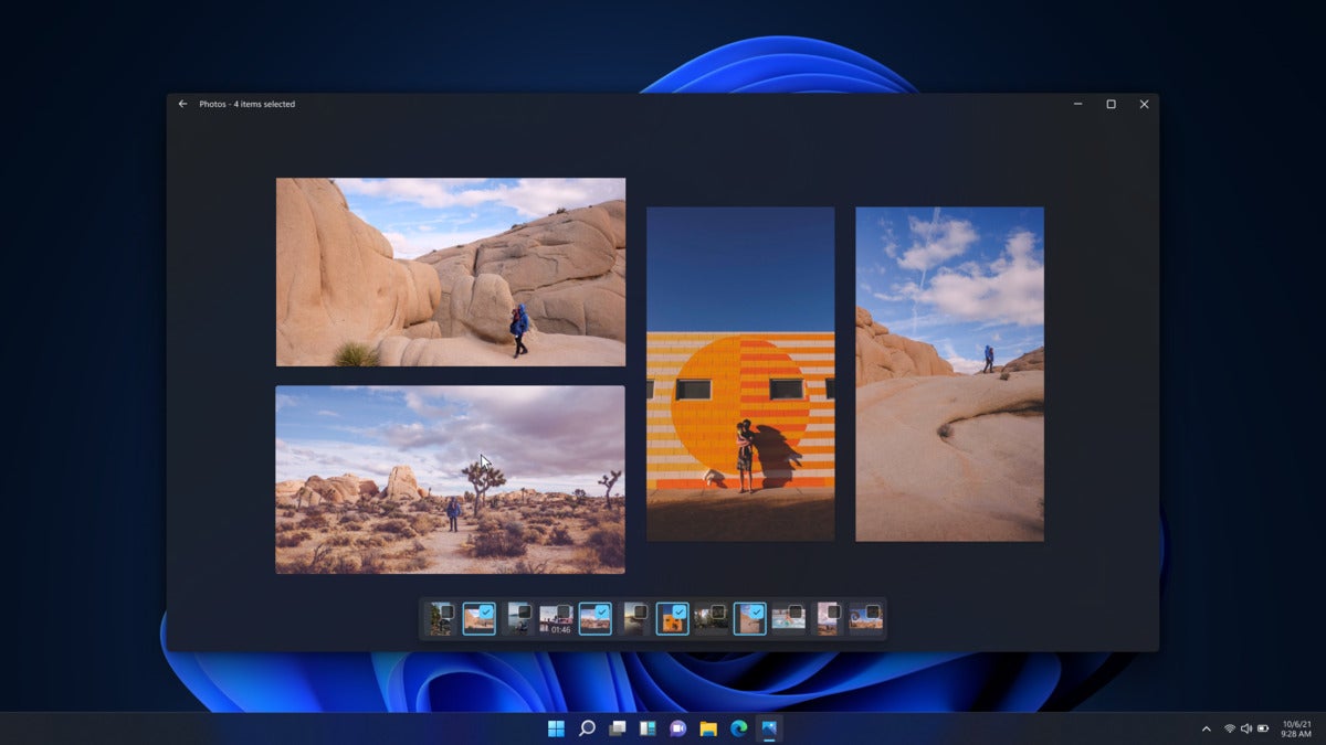 dark mode multiview windows 11 Photos app