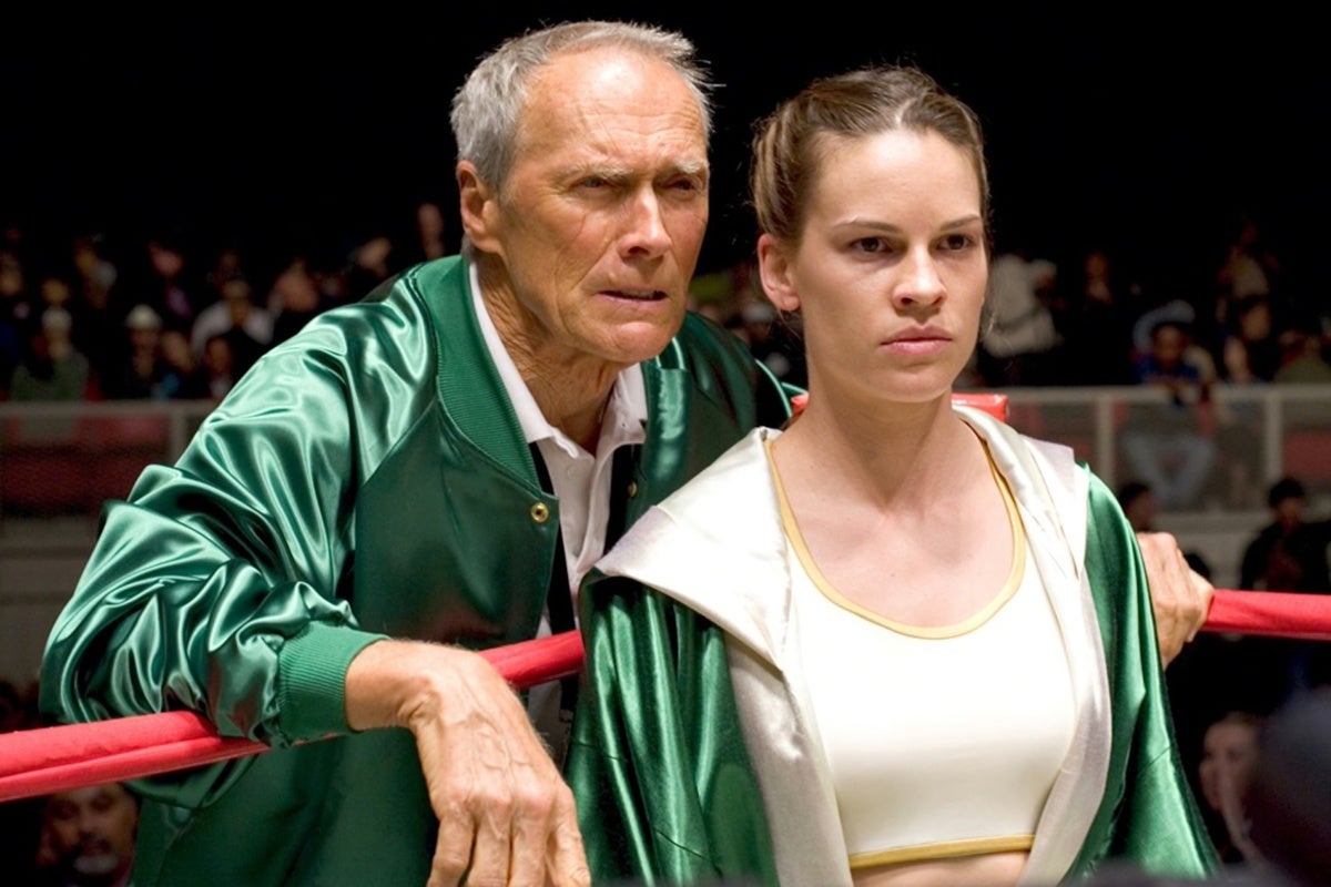 A scene from the film 'Million Dollar Baby'