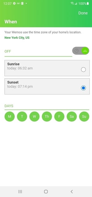 outdoor timing