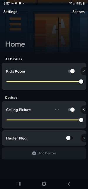 smart bulb interface