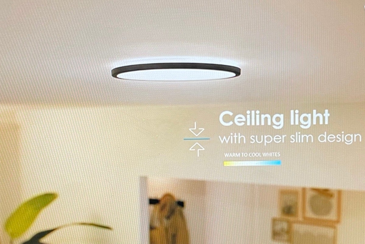 wiz connected ceiling lamp with super slim design