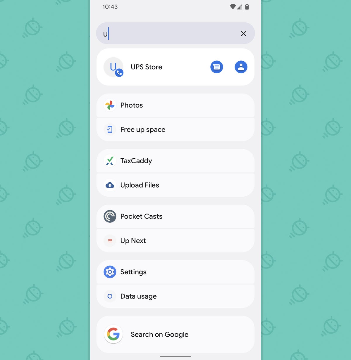 Google Pixel - Android 12: Search