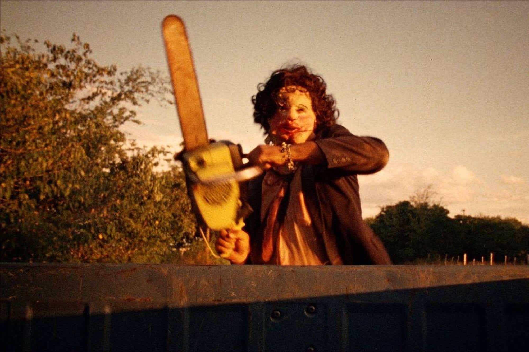 Een scène uit 'The Texas Chainsaw Massacre'.