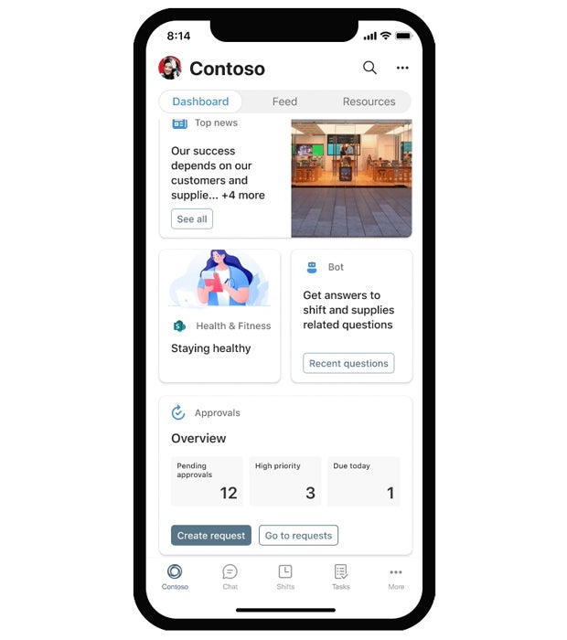 Microsoft facilite la gestion des visites médicales virtuelles dans Teams 9 Microsoft teams viva connections mobile