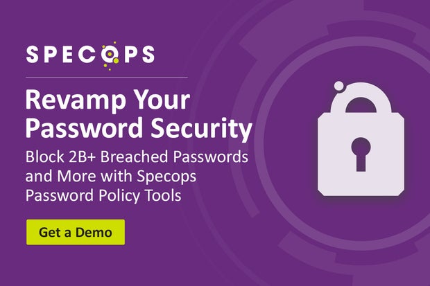 Image: Sponsored by Specops Software: Get Serious About Cyber Security with Specops Password Policy Tools