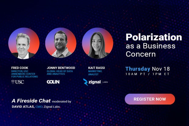 Image: Sponsored by Zignal Labs: Polarization as a Business Concern