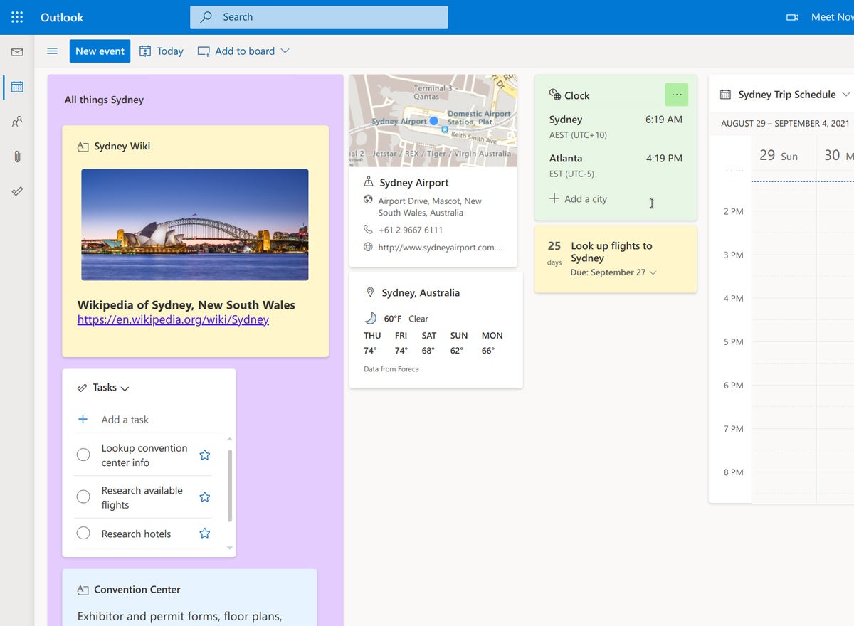 How to use Outlook s new calendar board view to organize your work