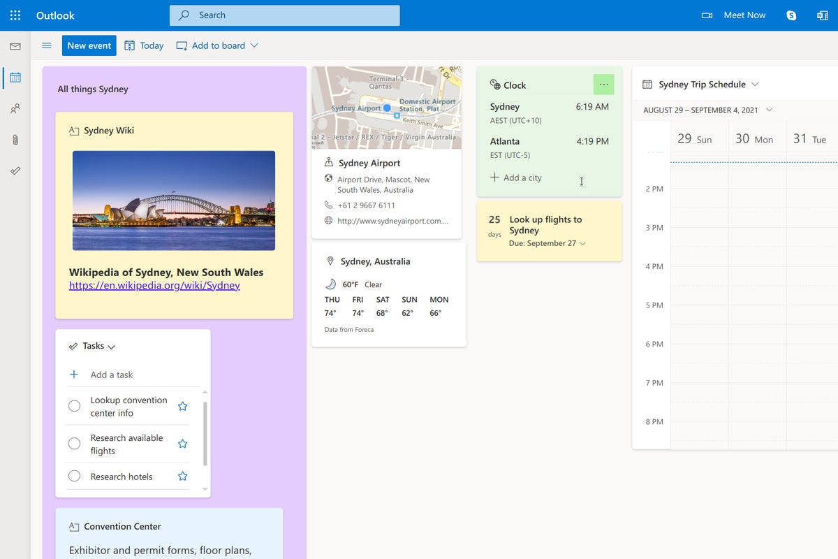 How to use Outlook’s new calendar board view to organize your work