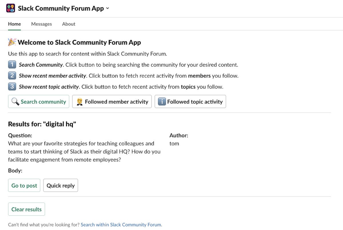 Say hello to the updated Slack Community Forum companion app