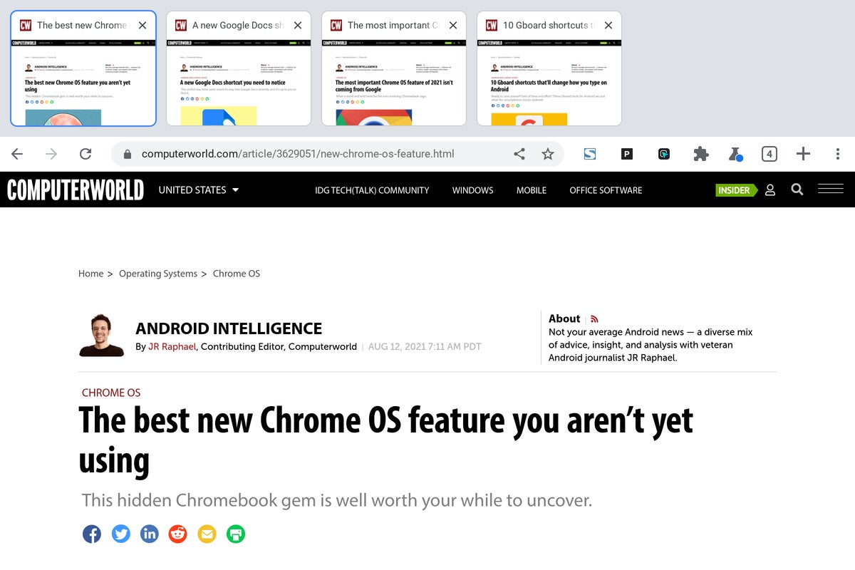 11 tips for wicked-fast Chromebook web browsing | Computerworld