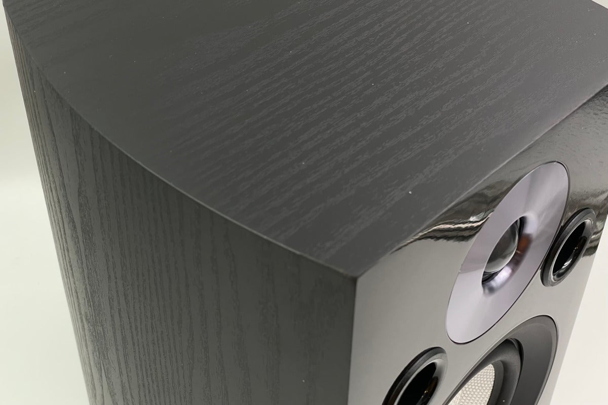 The high quality wood grain veneer has no immediately visible seams at the corners.