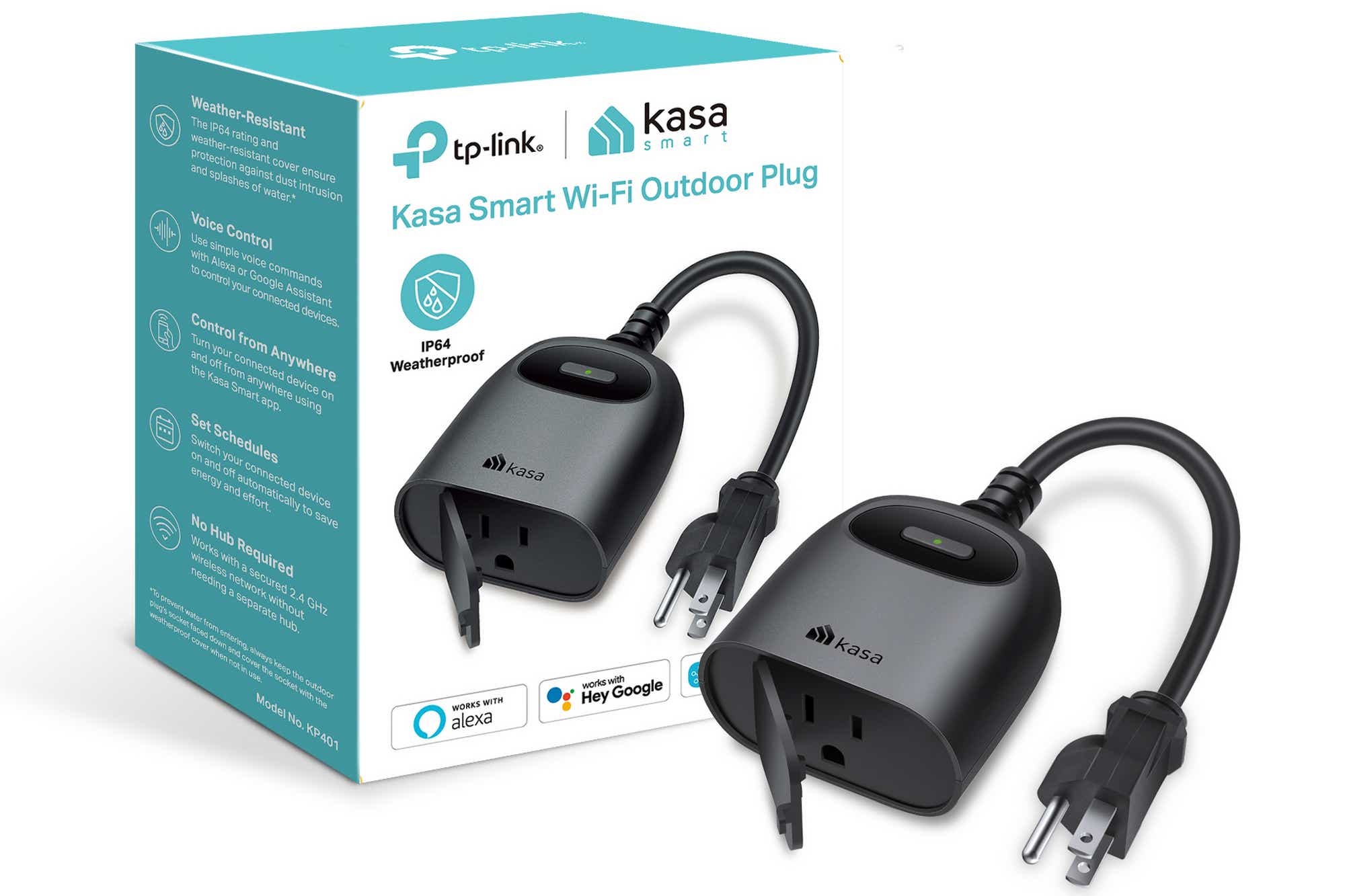 TP-Link Kasa Smart Outdoor Plug (model KP401)