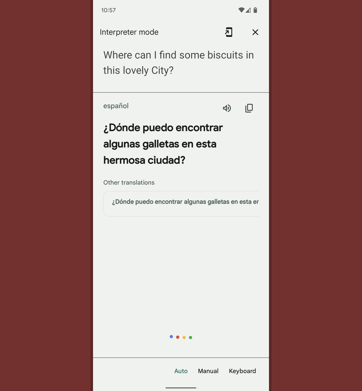 39 google assistant android interpreter mode