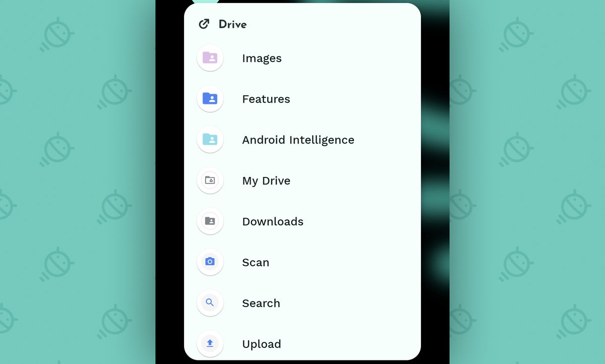 Android App Shortcuts: Google Drive