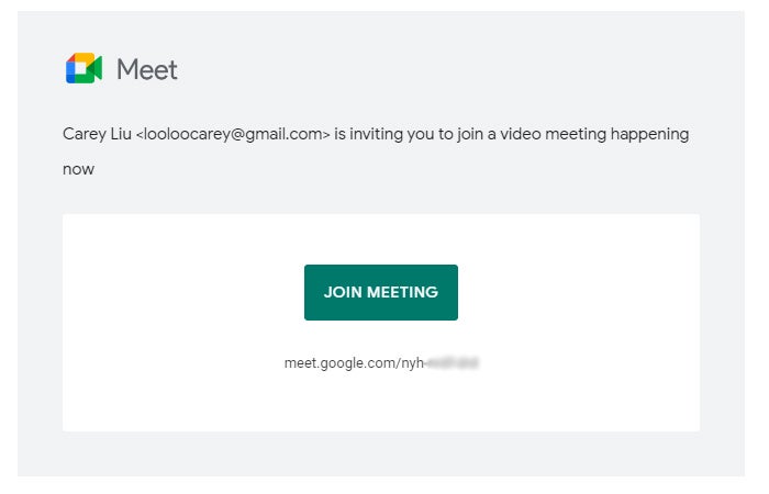 google meet 09 meeting notification
