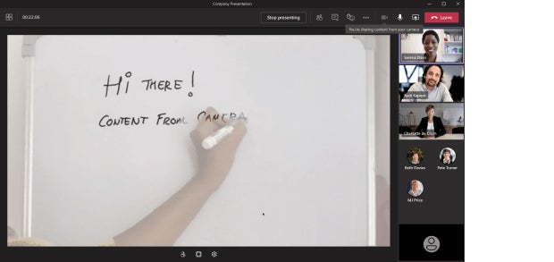 microsoft teams 07 content from camera