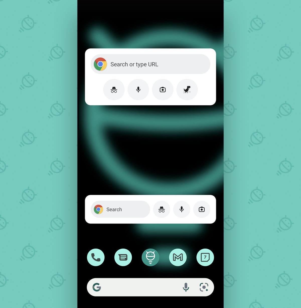 Chrome Android Settings: Widgets