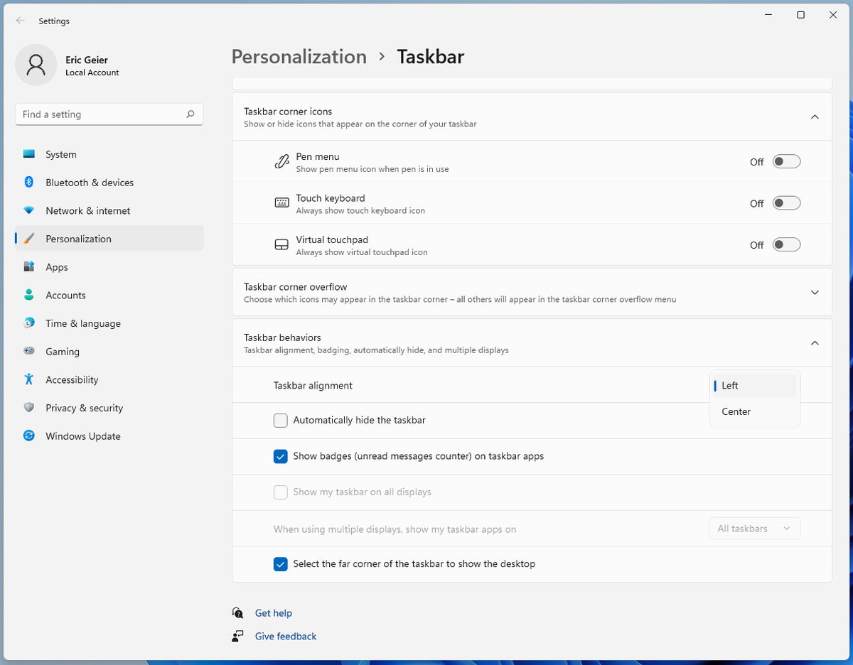 win11 workarounds 05 changing taskbar