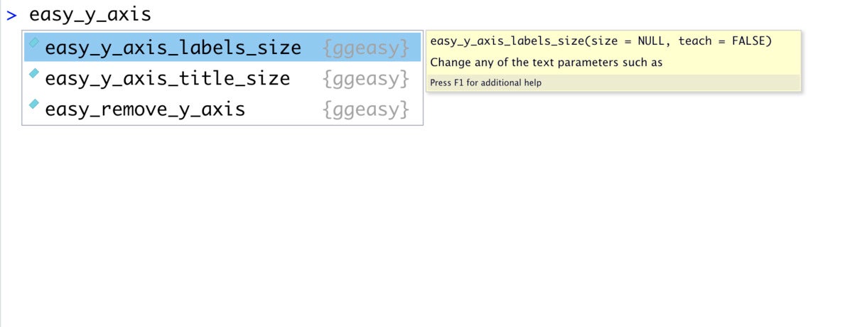 dropdown list of function options when typing easy_y_axis