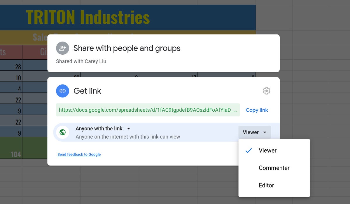 google sheets cheat sheet 19 sharing publicly