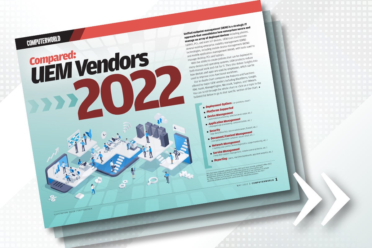 Download: UEM vendor comparison chart 2022