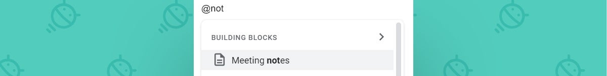 Google Docs meeting notes
