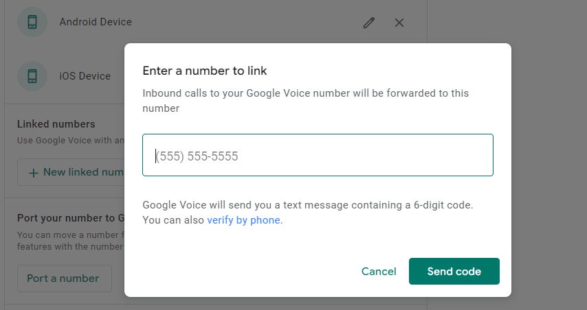 04 google voice link number