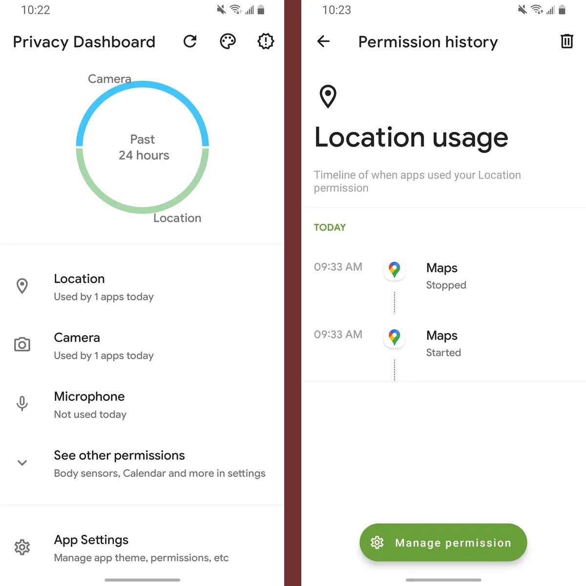 android privacy security apps privacy dashboard