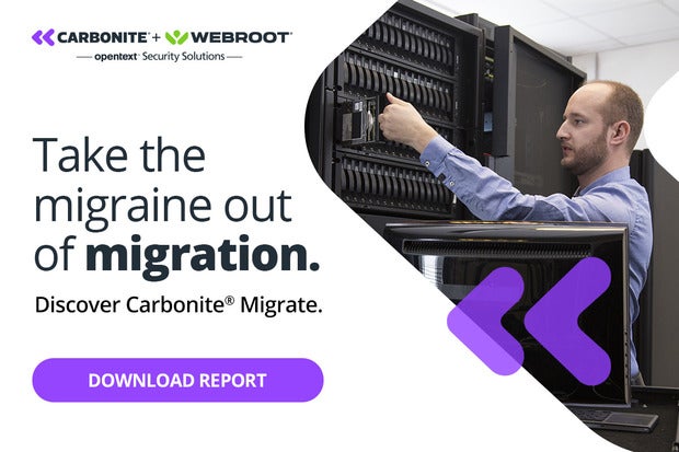 Image: Sponsored by Carbonite ARM: Streamline your migration with the non-disruptive Carbonite MigrateÂ®