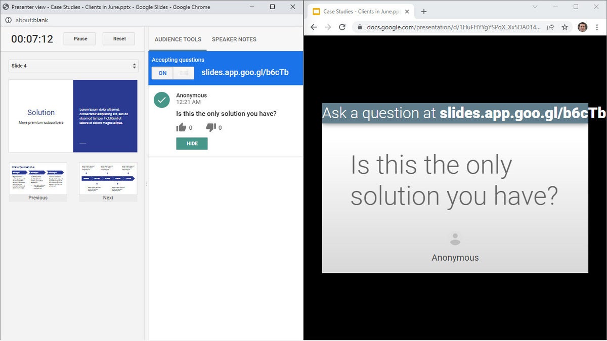 How to Use the Presenter View in Google Slides - Tutorial
