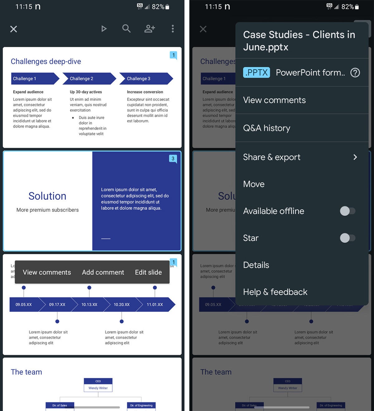 Google Slides - How to untitled task name