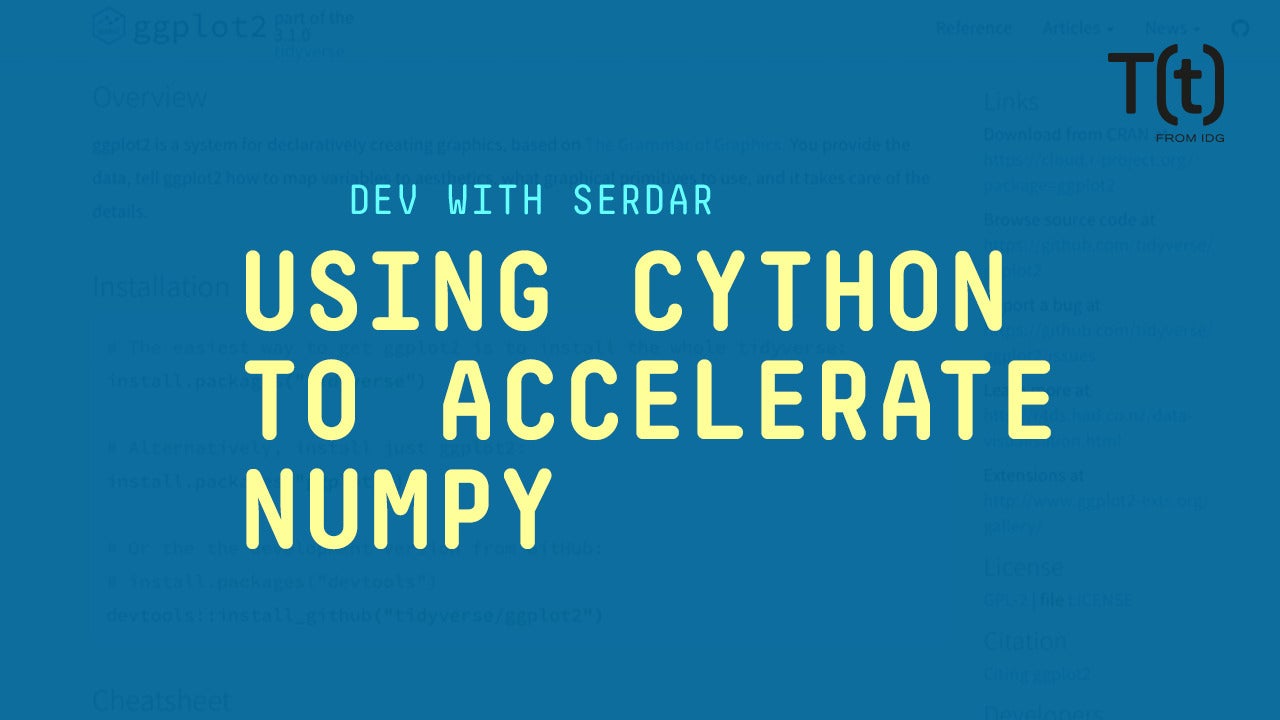 Image: Using Cython to accelerate Numpy