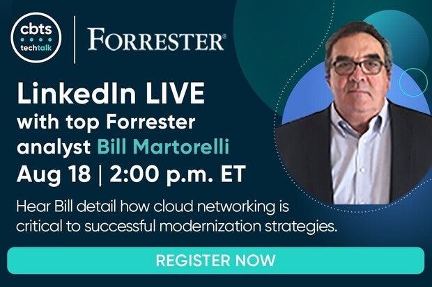 Image: Sponsored by Cincinnati Bell Technology Solutions: Live Tech Talk with top Forrester analyst Bill Martorelli