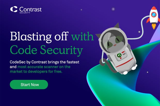 Image: Sponsored by Contrast Security: Scan, secure, and ship your code in minutes for free.