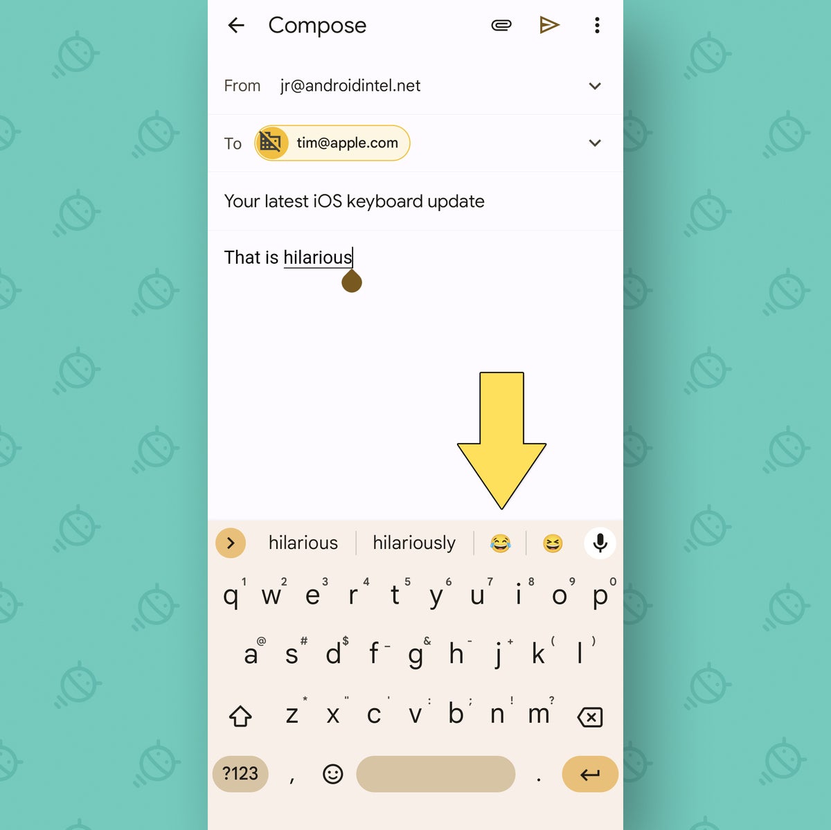 Configuración de Gboard Android: sugerencias de emoji