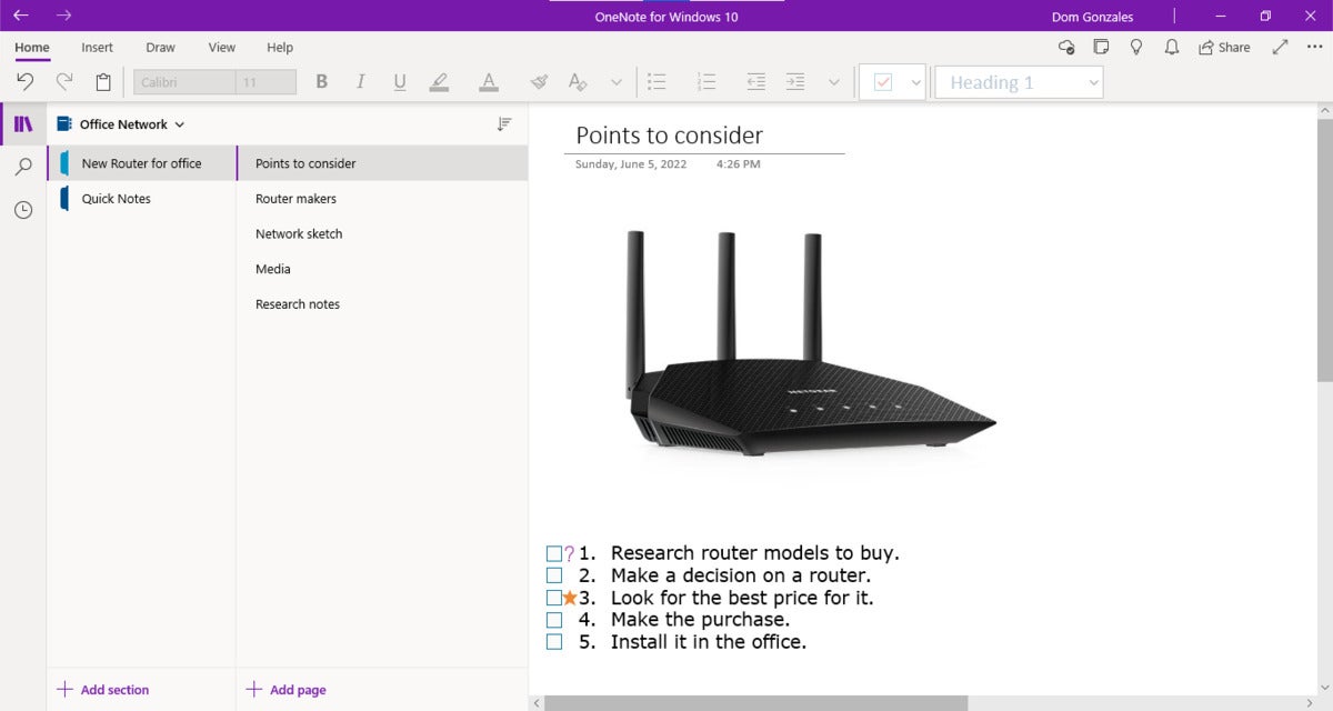 onenote 01 win10 interface