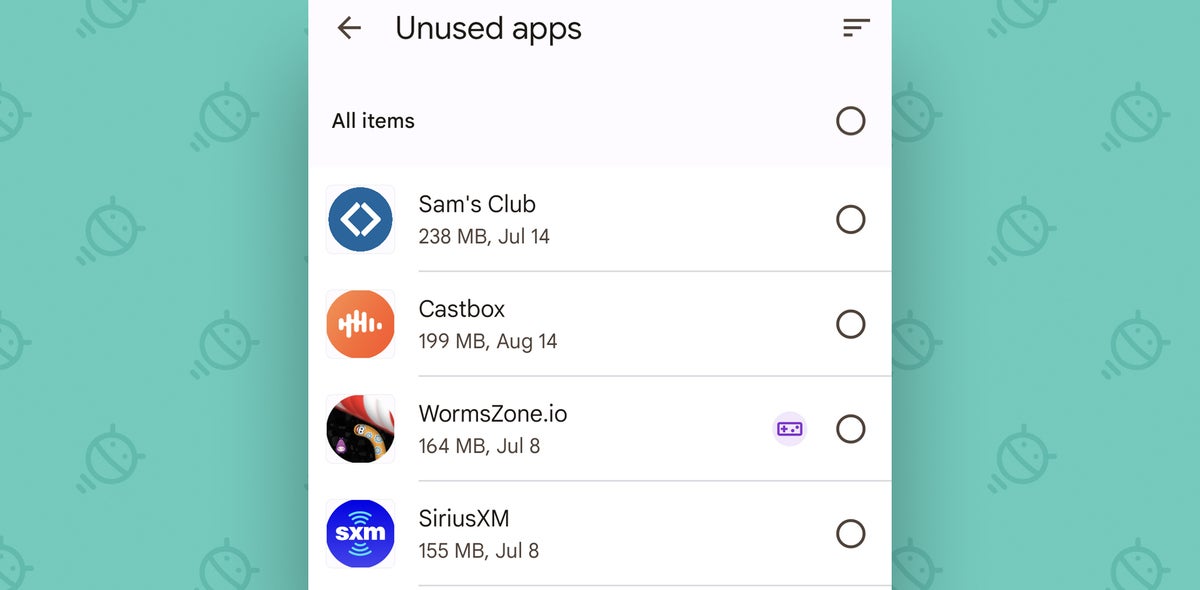 Android Tune-Up: Unused apps