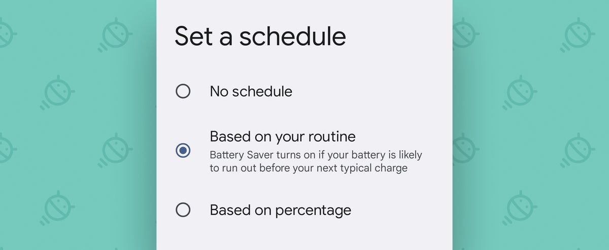 Google Pixel Battery Life: Battery Saver routine