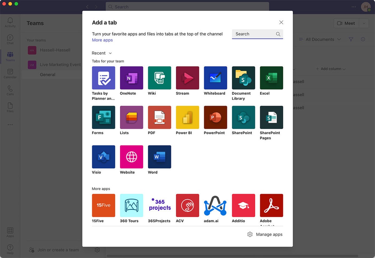 microsoft teams 07 add tab