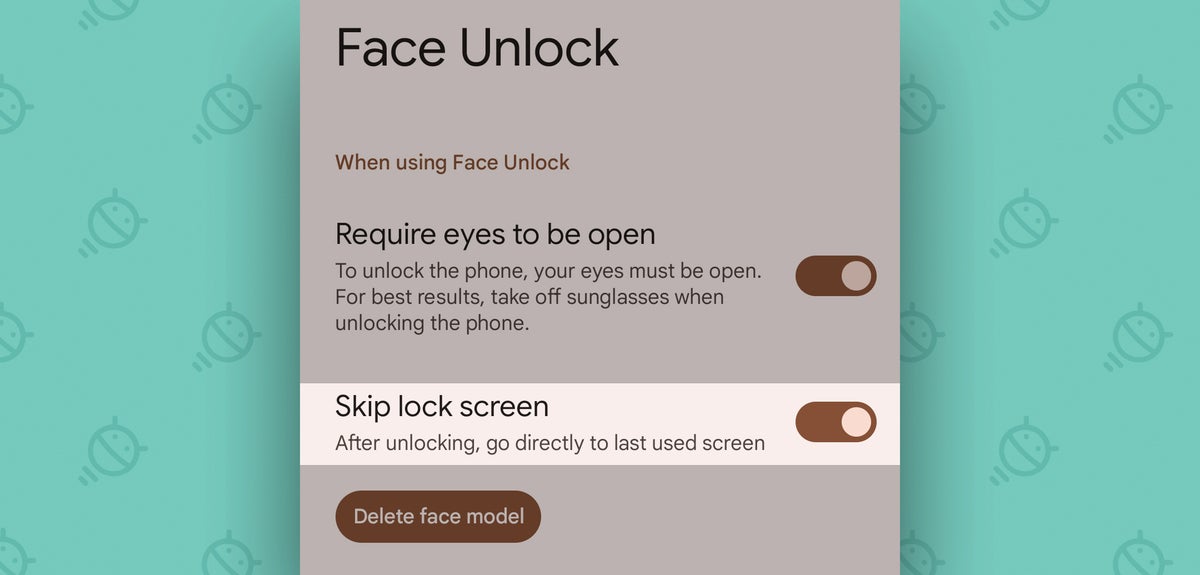Google Pixel 7: Face Unlock