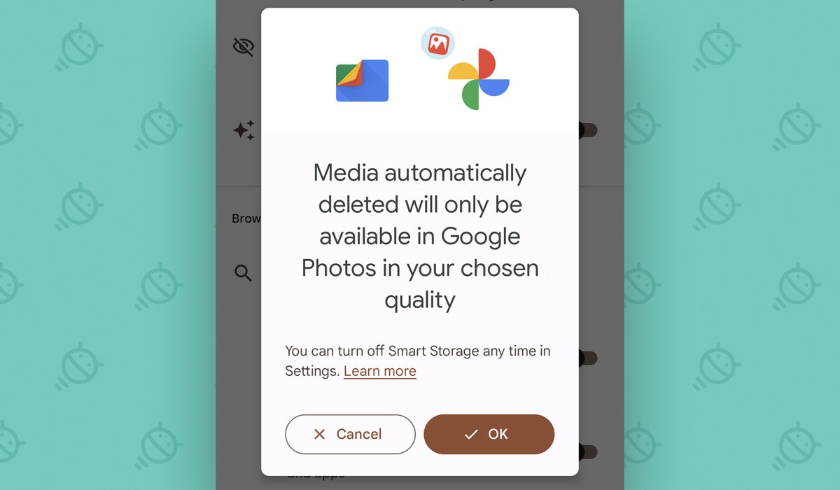 Google Pixel 7 Settings: Smart storage