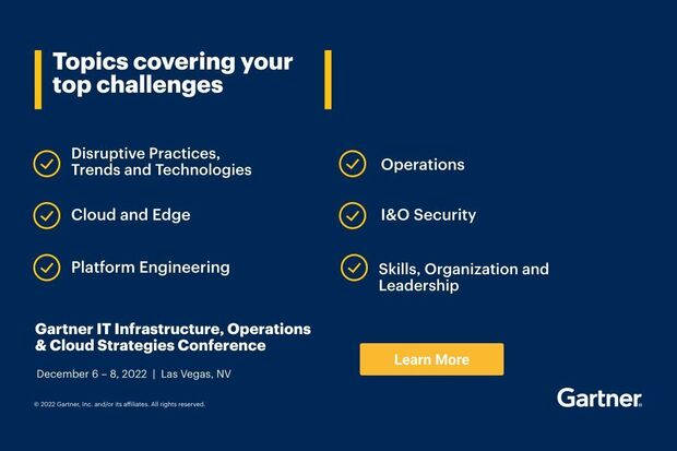 Image: Sponsored by Gartner: Join a community of IT infrastructure, operations and cloud leaders