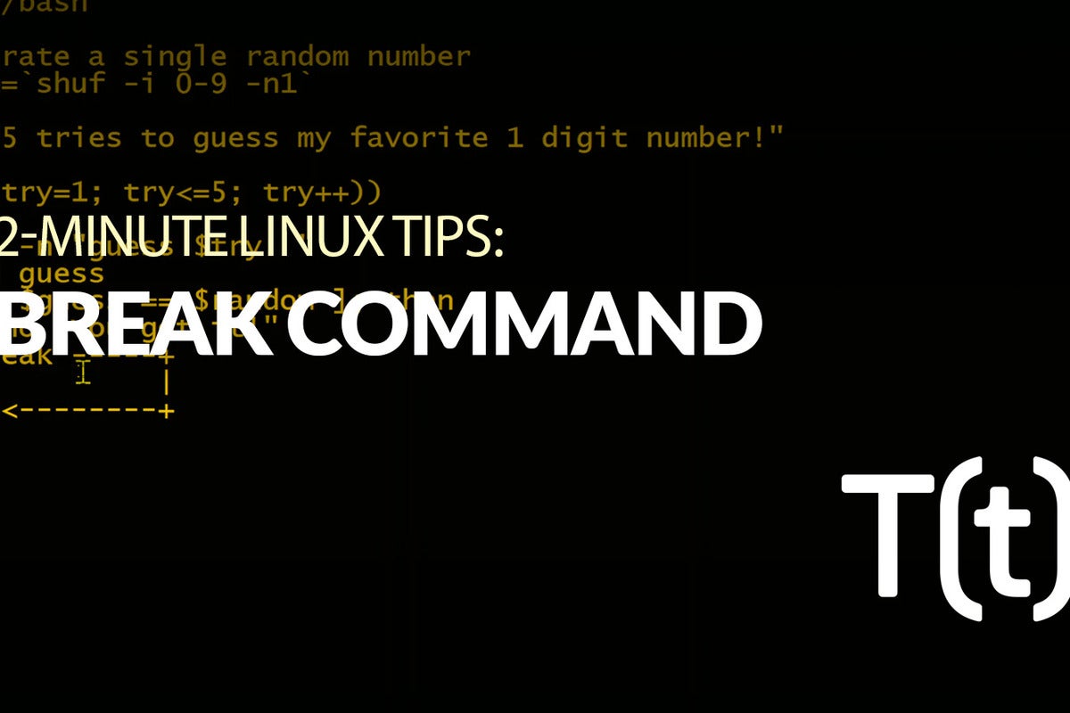 Image: How to use the break command