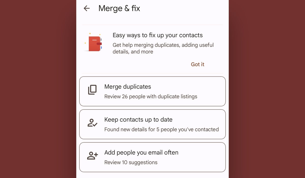 05 android contacts cleanup